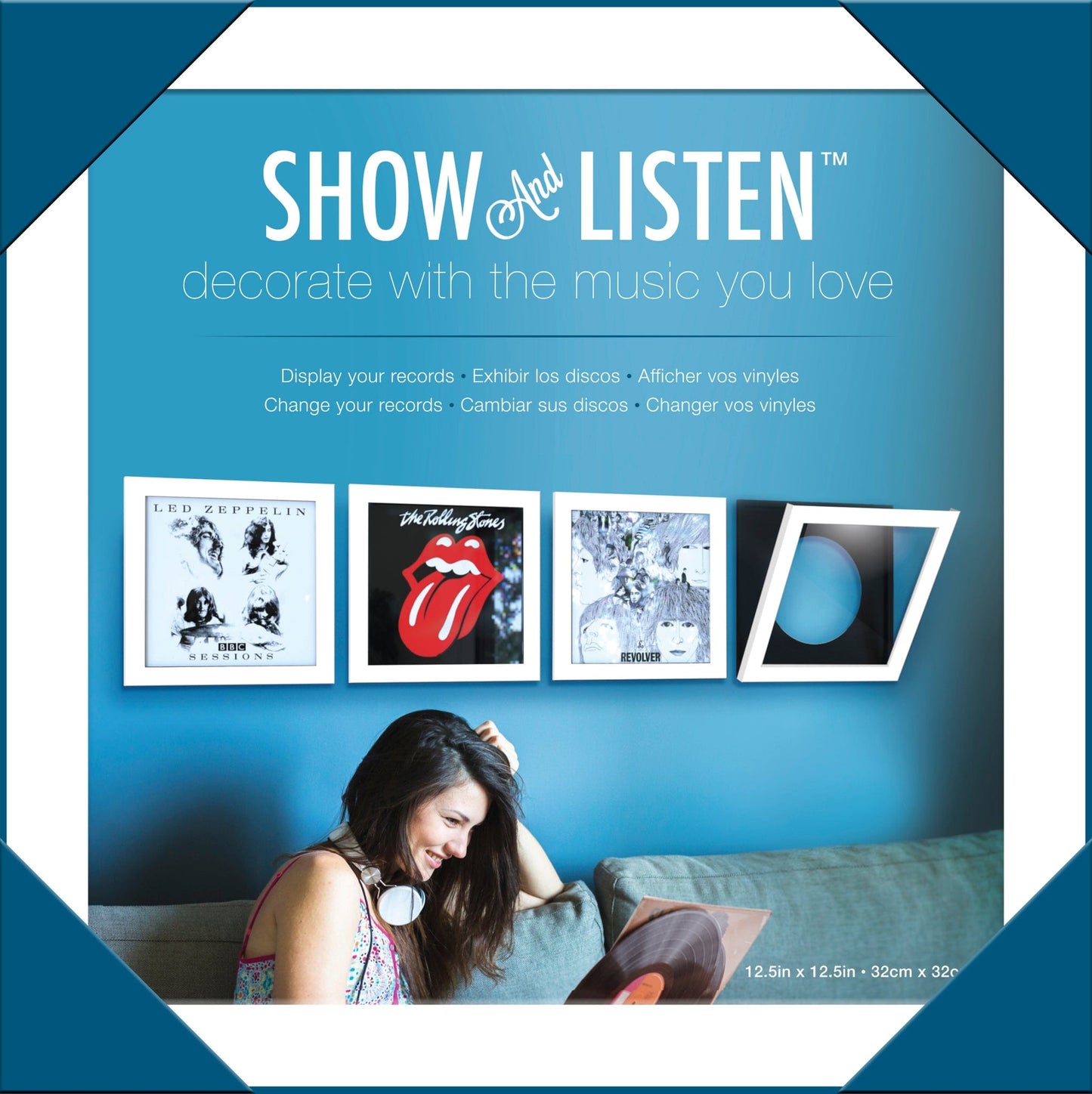 SHOW AND LISTEN LP FRAME - WHITE [Accessories]