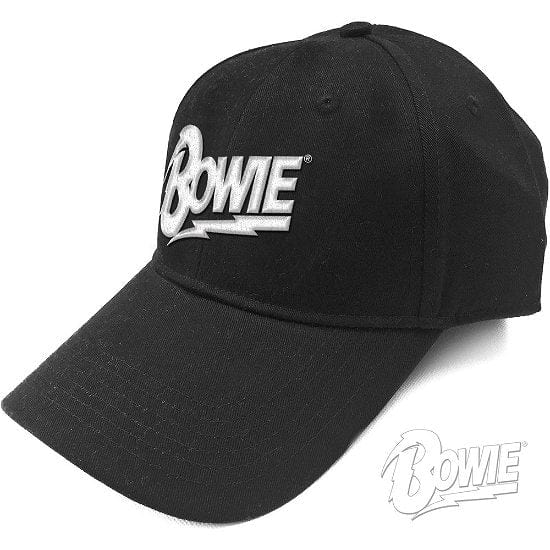 BOWIE WHITE FLASH LOGO, Black [Cap]