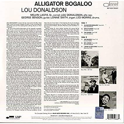 Alligator Bogaloo - Lou Donaldson [VINYL]