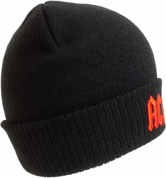 AC/DC Applique Logo Beanie, Black [Hat]