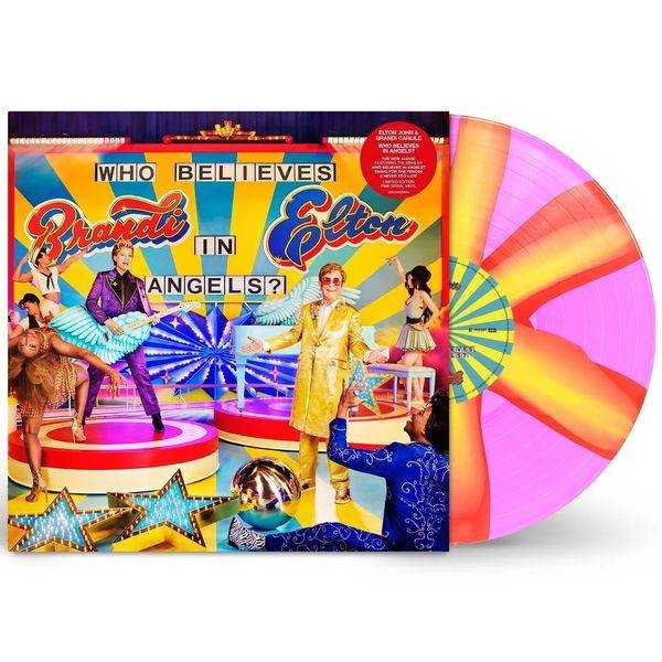Who Believes In Angels? (Limited Indie Pink Spiral Edition) - Elton John & Brandi Carlile [Colour Vinyl]