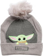 Star Wars Mandalorian Child Knitted Bobble Hat, Grey [Hat]
