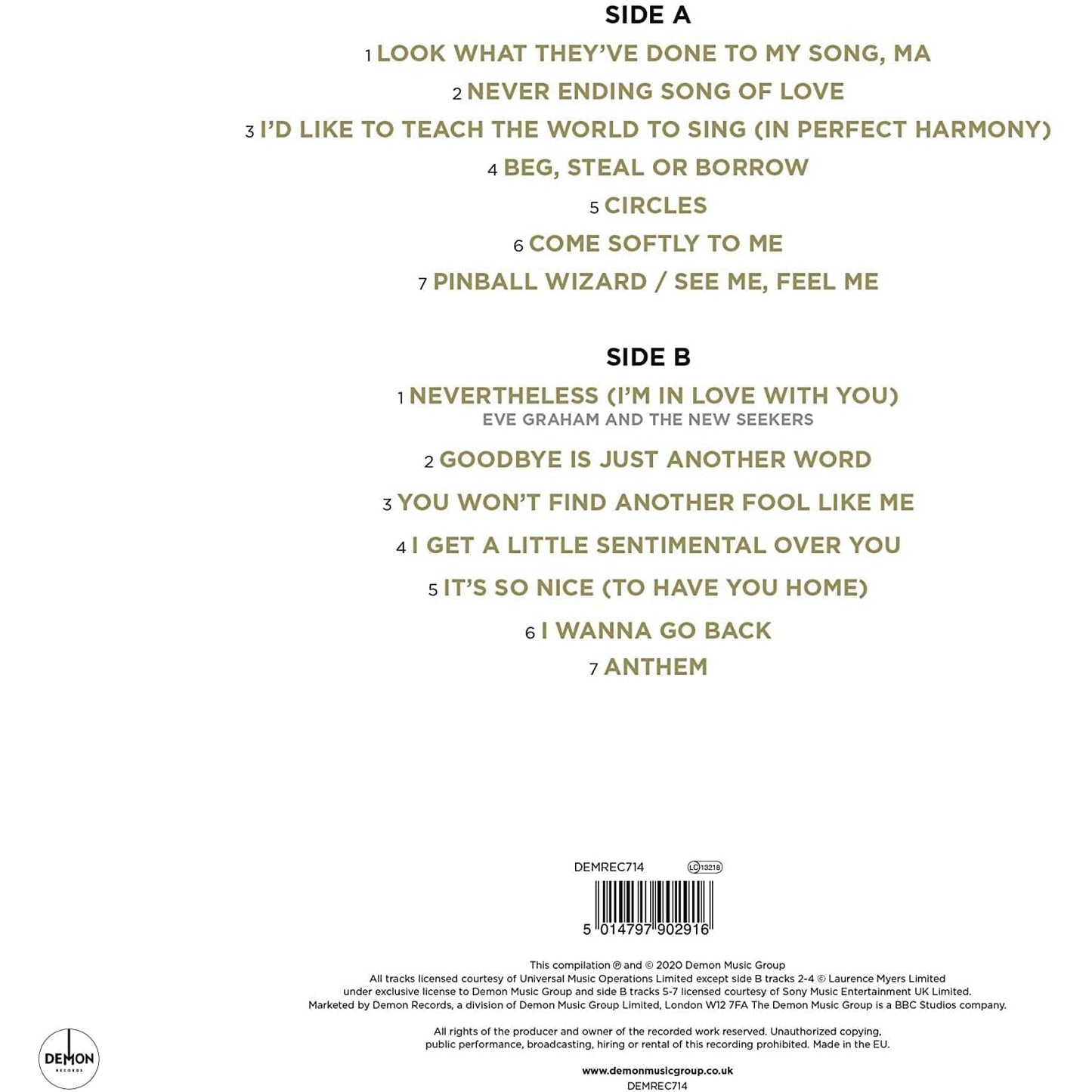 The New Seekers - Gold [VINYL]