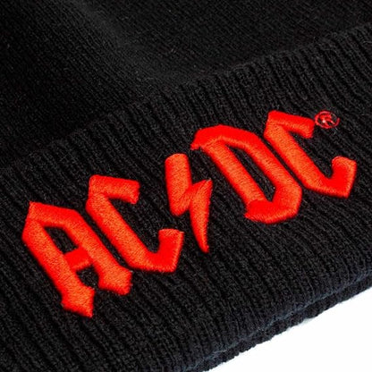AC/DC Applique Logo Beanie, Black [Hat]