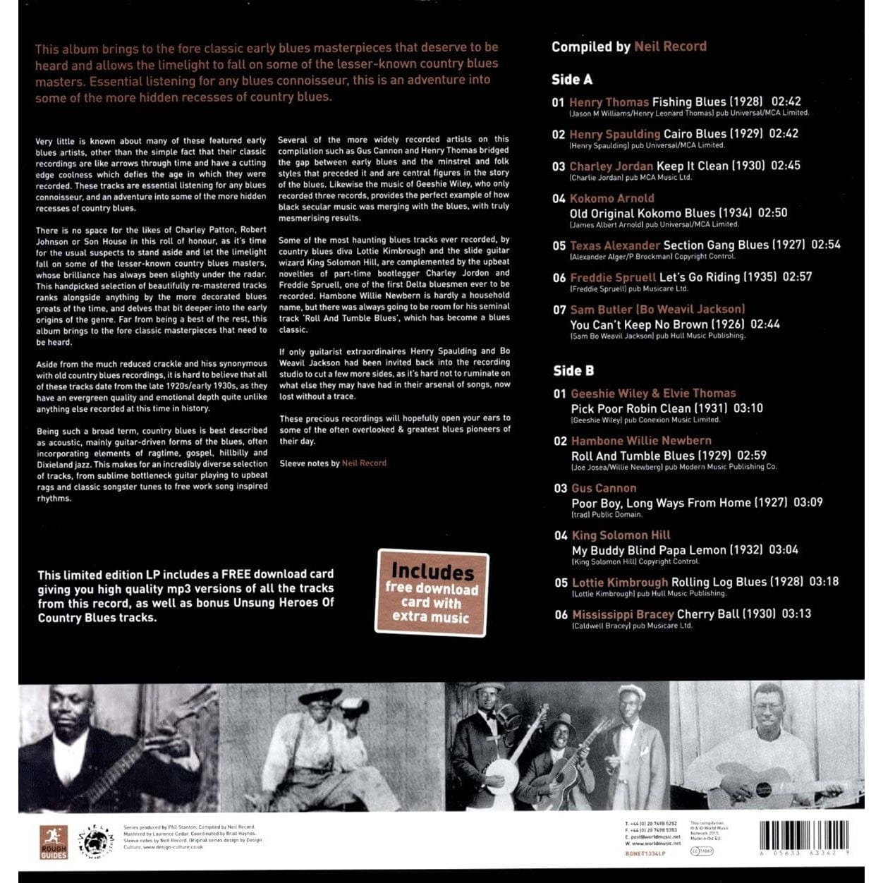 The Rough Guide To Unsung Heroes Of Country Blues [VINYL]