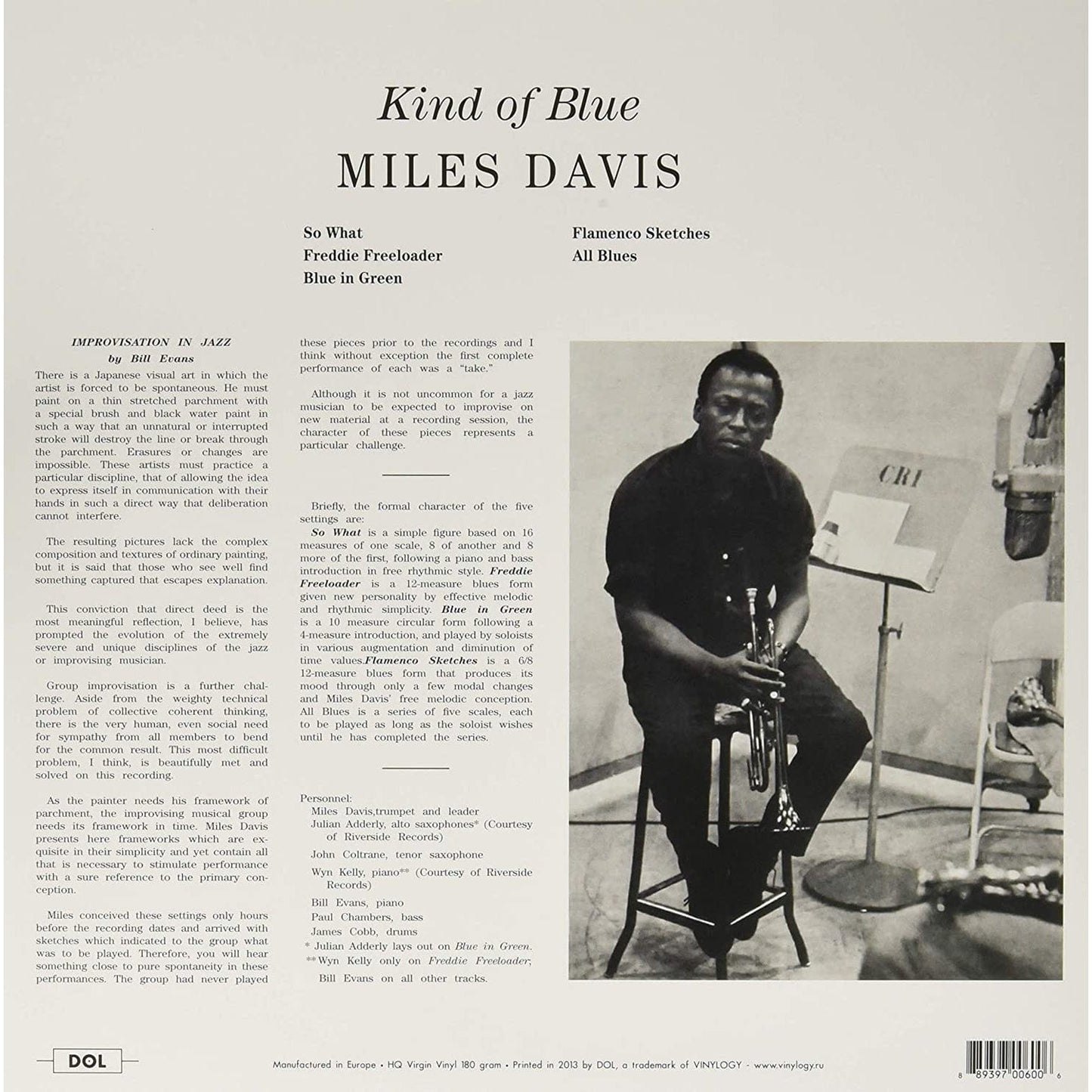 Kind Of Blue (Blue Edition) - Miles Davis [Colour Vinyl]