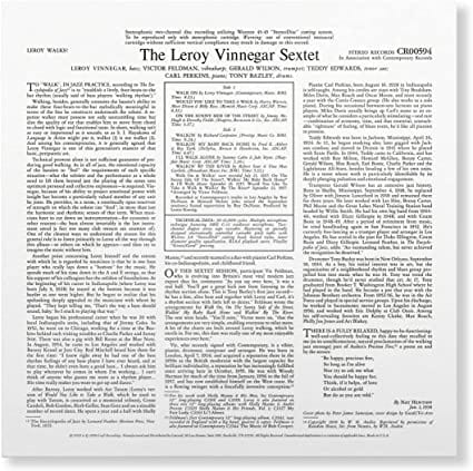 Leroy Walks! - The Leroy Vinnegar Sextet [VINYL]