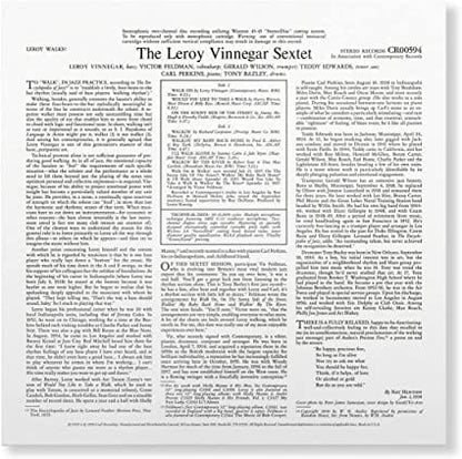Leroy Walks! - The Leroy Vinnegar Sextet [VINYL]