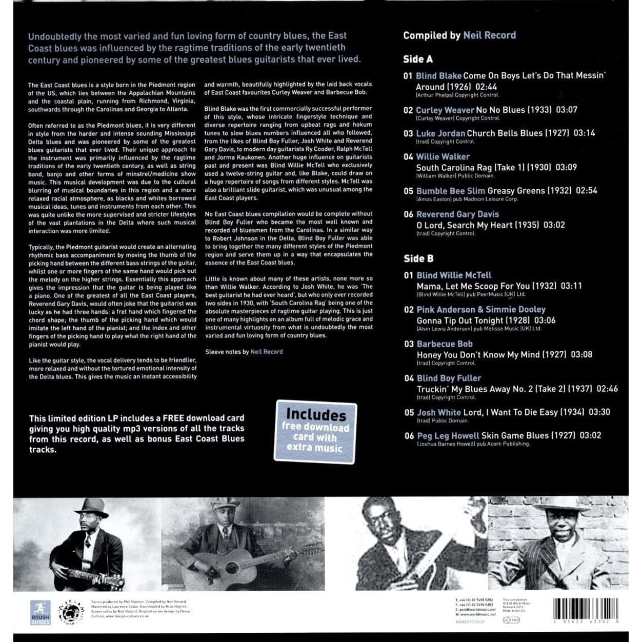 The Rough Guide to East Coast Blues [VINYL]