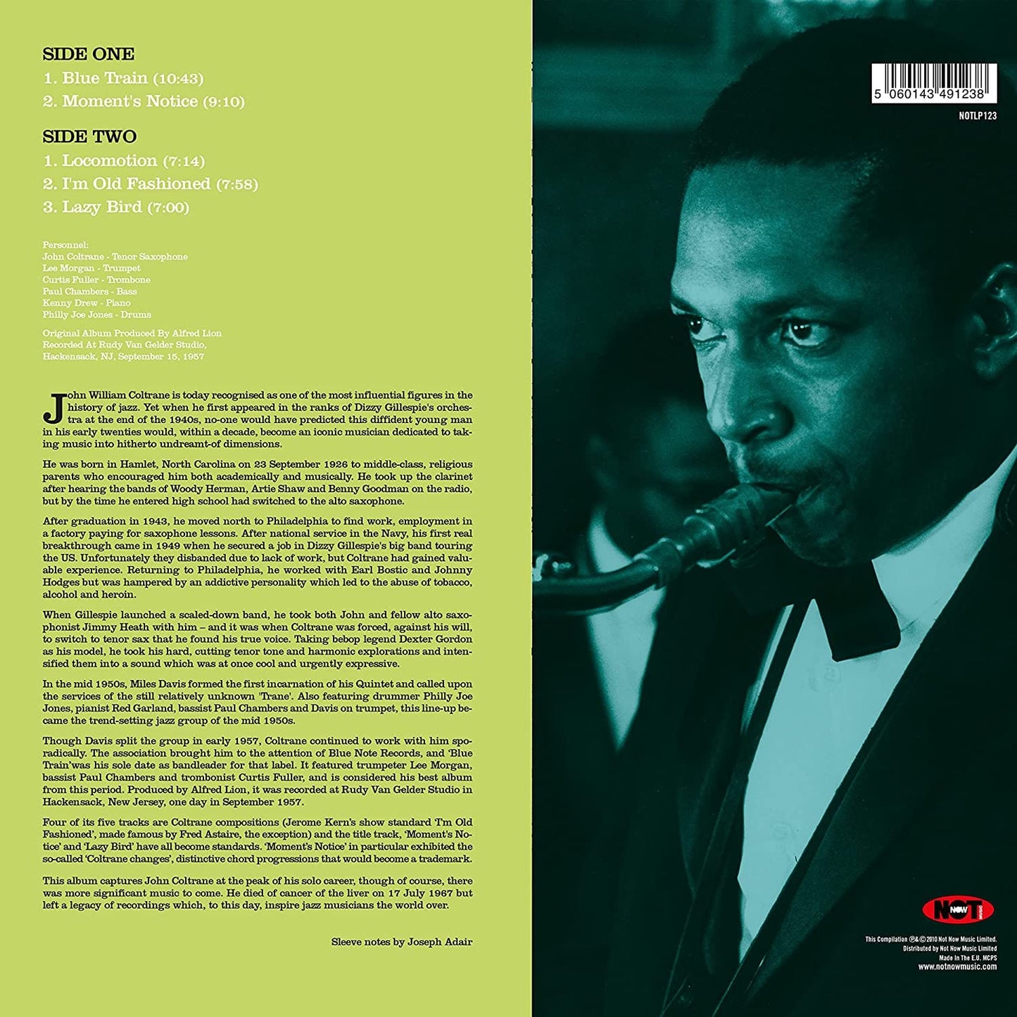JOHN COLTRANE - BLUE TRAIN [VINYL]