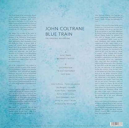 Blue Train:   - John Coltrane [Colour Vinyl]
