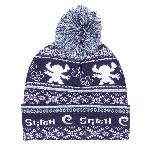 Disney Lilo And Stitch – Fair Isle Pom Pom Beanie [Hats]