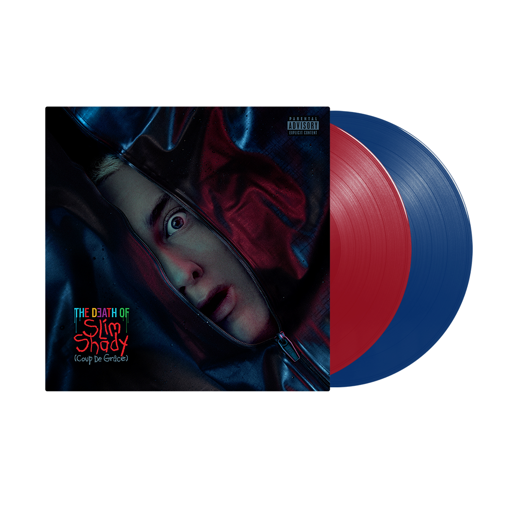 The Death of Slim Shady: Coup de Grâce (Red & Blue Opaque Edition) - Eminem (Colour Vinyl]