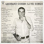 Live Songs - Leonard Cohen [VINYL]