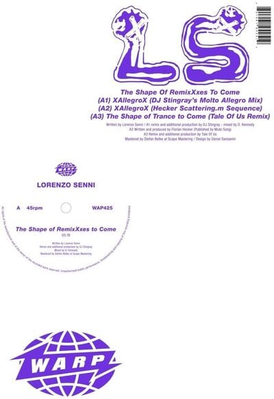 The Shape of Remixxxes to Come - Lorenzo Senni [VINYL]