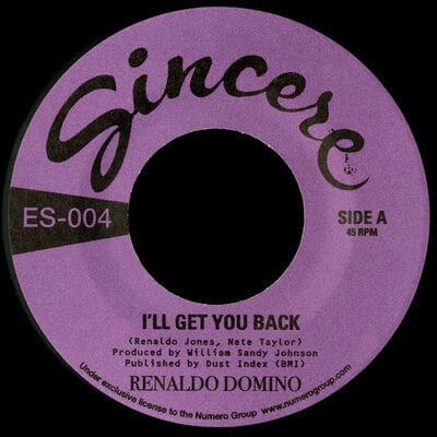 I'll get you back/Two years four days - Renaldo Domino [VINYL]
