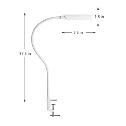 Reliable Corp.: UberLight Flex Turntable Task Lamp - Black / Clamp Model