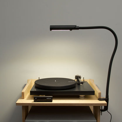 Reliable Corp.: UberLight Flex Turntable Task Lamp - Black / Clamp Model