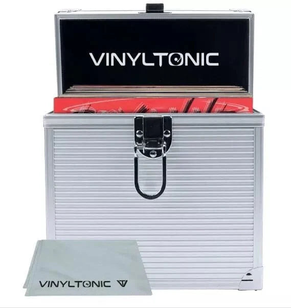Vinyl Tonic 7" Record Silver Storage Case / Microfibre Cloth [Accessories]