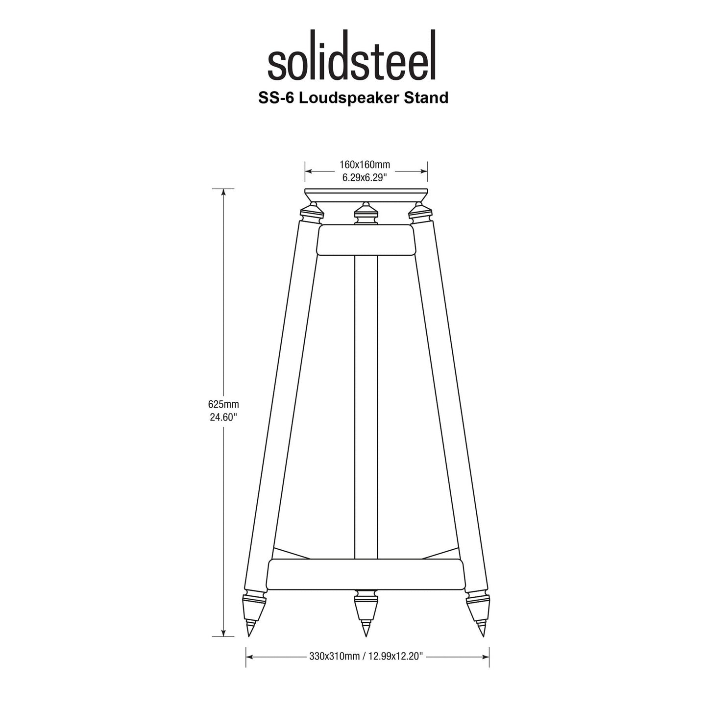 Solidsteel: SS-6 Speaker Stands - Pair