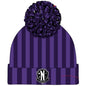 Wednesday Pom-Pom Beanie Nevermore Logo [Hat]